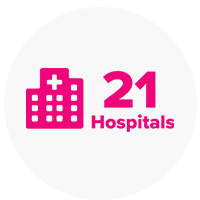 We’re in 21 hospitals and 1 children's hospice
